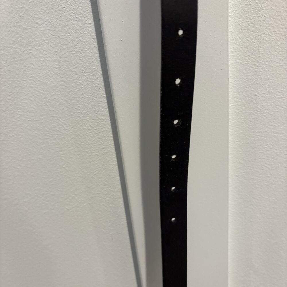 Gucci Black Leather Belt Women Size 80 US 32 Gold Horsebit Buckle Italy Classic - Picture 11 of 15